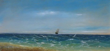 イワン・コンスタンティノヴィチ・アイヴァゾフスキー Painting - 海を航海する 1884 ロマンチックなイワン・アイヴァゾフスキー ロシア